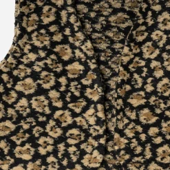 Gilet TEXTO noir à motif léopard