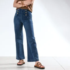 Jean TEXTO bleu denim à pont