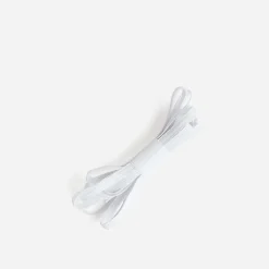 Lacets blancs plats élastiqués