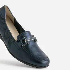 Mocassin CAPRICE bleu marine cuir nacré