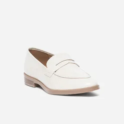 Mocassin ERAM FLEX écru cuir verni