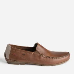 Mocassin FLUCHOS cognac en cuir