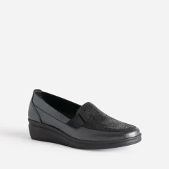 Mocassin FRANCE ARNO gris en cuir