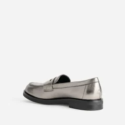 Mocassin gris foncé métallisé