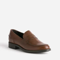 Mocassin marron foncé cuir