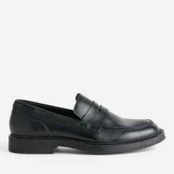 Mocassin noir cuir