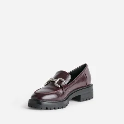 Mocassin TEXTO bordeaux à maxi mors