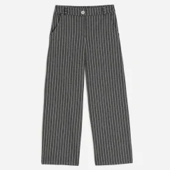 Pantalon TEXTO gris à motif rayures