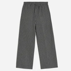 Pantalon TEXTO gris à motif rayures