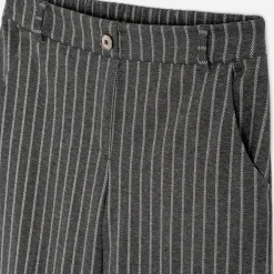 Pantalon TEXTO gris à motif rayures