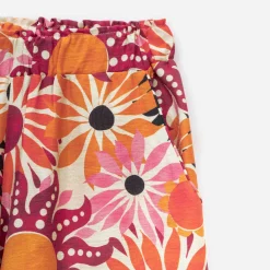 Pantalon TEXTO orange imprimé psychédélique