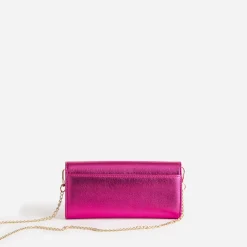 Pochette fuchsia métallisée