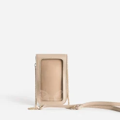 Pochette-téléphone tactile TEXTO beige