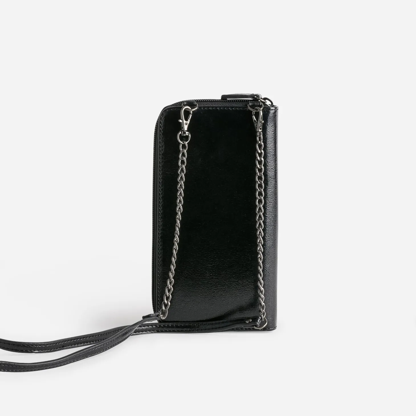 Pochette-téléphone TEXTO noir glacé