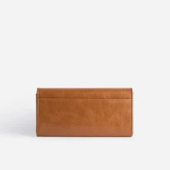 Portefeuille cognac pour femme