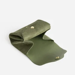 Porte-monnaie kaki 3 compartiments