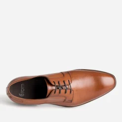 Richelieu cognac cuir