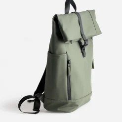 Sac à dos kaki mat toucher gomme