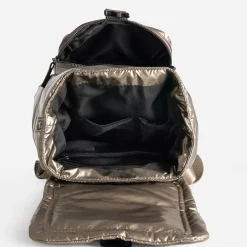 Sac à dos TEXTO bronze matelassé