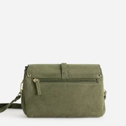 Sac à main kaki suédé