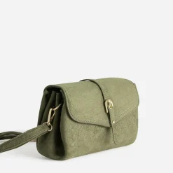 Sac à main kaki suédé