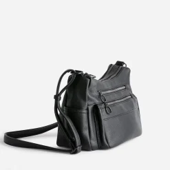 Sac à main noir à 2 compartiments