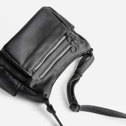 Sac à main noir à 2 compartiments