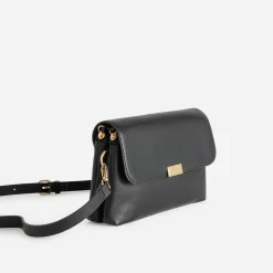 Sac à main noir double compartiment zippé