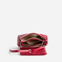 Sac à main rouge matelassé