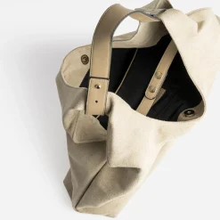 Sac à main TEXTO beige suedé