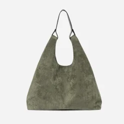 Sac à main TEXTO kaki suédé