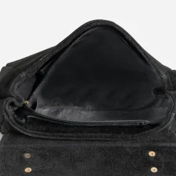 Sac à main TEXTO noir cuir velours