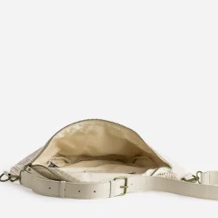 Sac banane écru velours côtelé