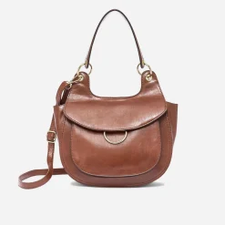 Sac besace cognac