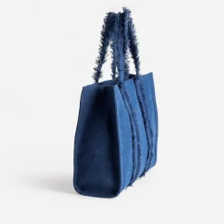 Sac cabas bleu esprit denim