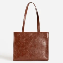 Sac cabas TEXTO marron