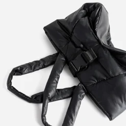 Sac cabas TEXTO noir nylon matelassé