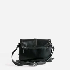 Sac TEXTO noir à clous et franges