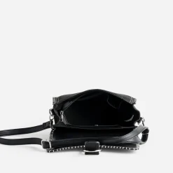 Sac TEXTO noir bi-matière surpiqûres contrastées