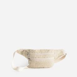 Sac-banane enfant écru en bouclette