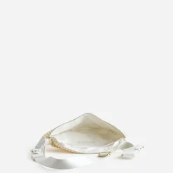 Sac-banane jaune toile motif rayures