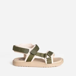 Sandale BUGGY kaki à scratchs