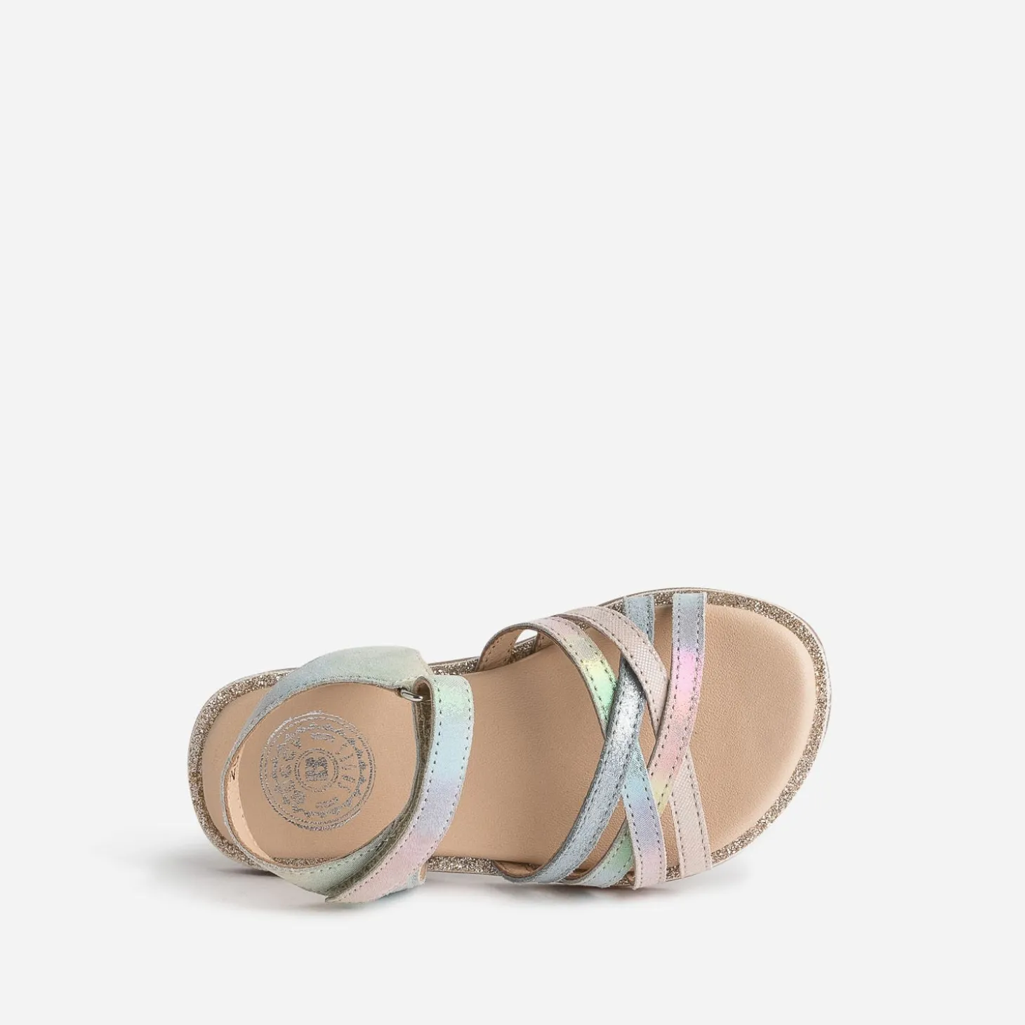 Sandale BUGGY multicolore cuir irisé