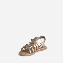 Sandale BUGGY rose cuivré en cuir