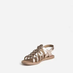 Sandale BUGGY rose cuivré en cuir