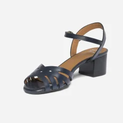 Sandale ERAM FLEX bleu marine en cuir