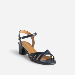 Sandale ERAM FLEX bleu marine en cuir