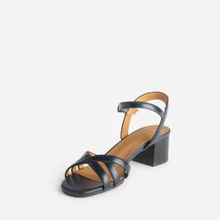 Sandale ERAM FLEX bleu marine en cuir