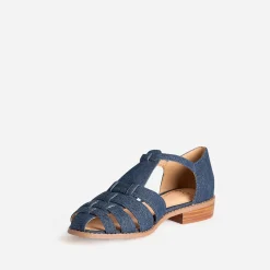 Sandale fisherman marine denim brut