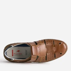 Sandale FLUCHOS cognac en cuir